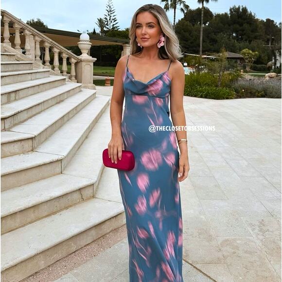 ZARA BLOGGER FAVE!!! Open Back Maxi Dress NWT - Picture 5 of 16